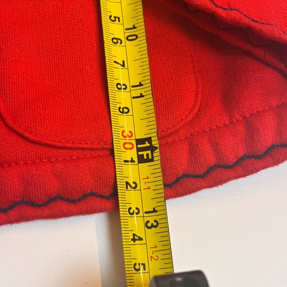 Vintage KHQ Sportswear Girls Red Embroidered Floral Apple Button Up Cardigan 4T - Picture 7 of 8